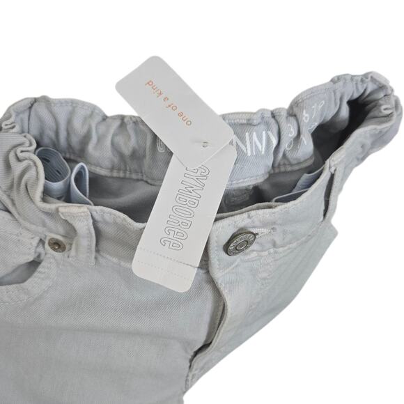 Gymboree Girls Skinny Jeans Size 12 Denim Cream Khaki‎ Adjustable Waist Stretch - Picture 8 of 8